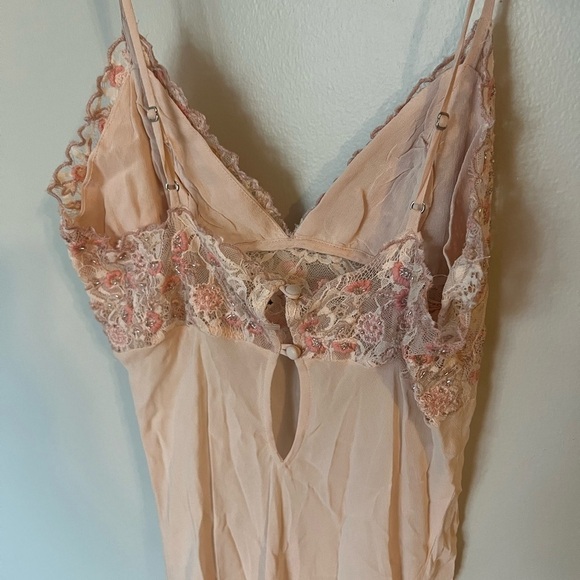 Free People Pink Satin Chemise Slip S - Picture 3 of 4